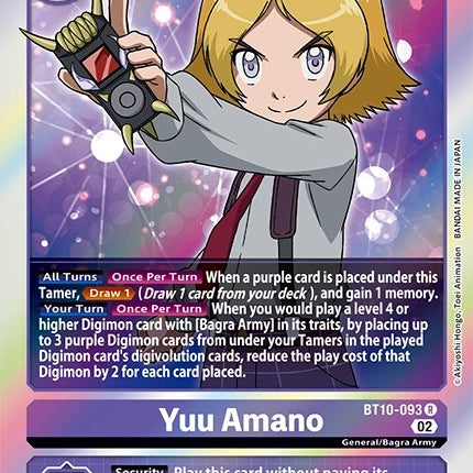 Yuu Amano [BT10-093] [Revision Pack Cards]