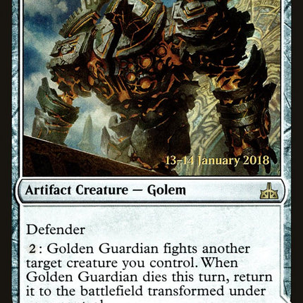 Golden Guardian // Gold-Forge Garrison (compasslanddfc) [Rivals of Ixalan Promos] Prerelease Foil