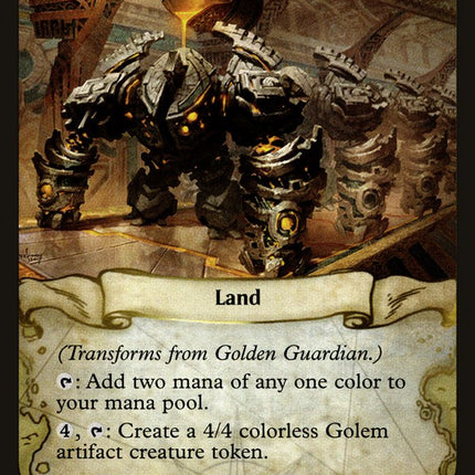 Golden Guardian // Gold-Forge Garrison (compasslanddfc) [Rivals of Ixalan Promos] Prerelease Foil