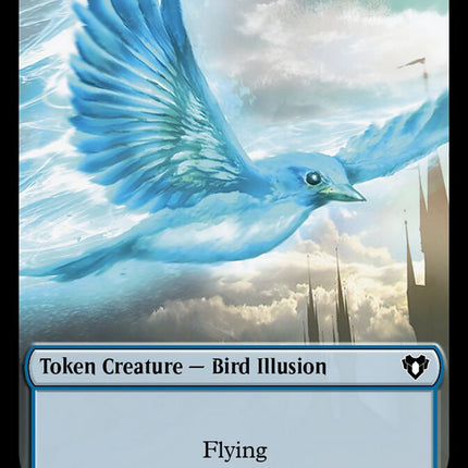 Treasure // Bird Illusion Double-Sided Token [Commander Masters Tokens]