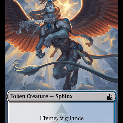 Spirit (0018) // Sphinx Double-Sided Token [Ravnica Remastered Tokens]