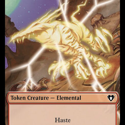 Treasure // Elemental (0025) Double-Sided Token [Commander Masters Tokens]