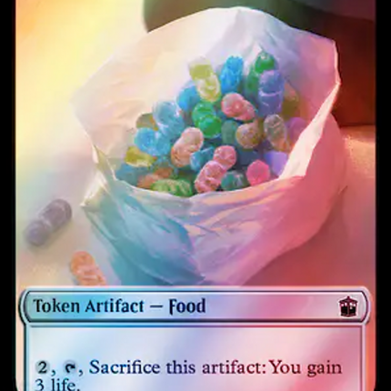 Alien Angel // Food (0057) Double-Sided Token (Surge Foil) [Doctor Who Tokens]