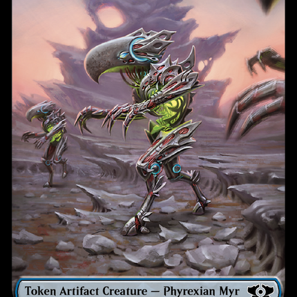 Phyrexian Myr // Teferi's Talent Emblem Double-Sided Token [March of the Machine Tokens]