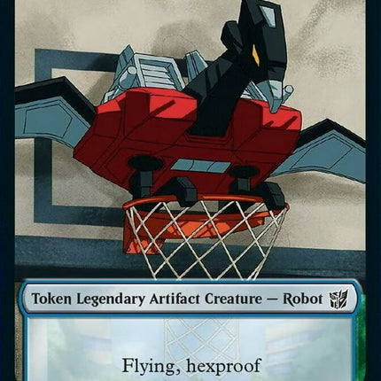 Powerstone // Laserbeak Double-Sided Token [The Brothers' War Tokens]