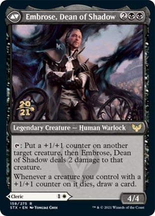 Shaile, Dean of Radiance // Embrose, Dean of Shadow [Strixhaven: School of Mages Promos] Prerelease Foil