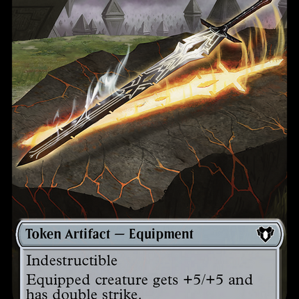 Stoneforged Blade Token [Commander Masters Tokens]