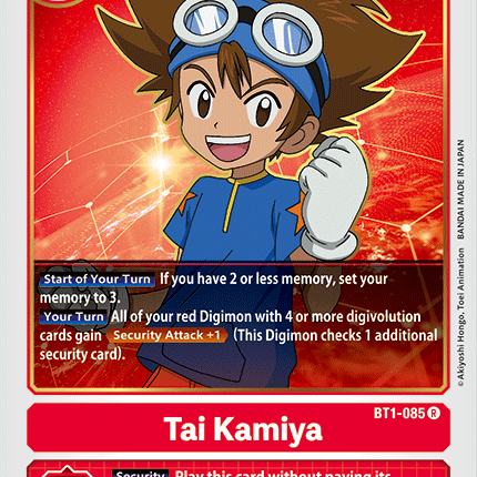 Tai Kamiya [BT1-085] [Release Special Booster Ver.1.0]