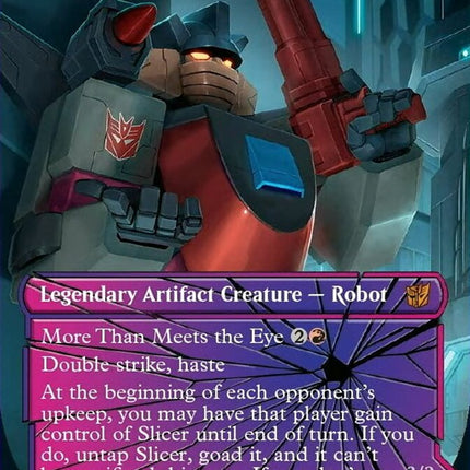 Slicer, Hired Muscle // Slicer, High-Speed Antagonist (Borderless) [Transformers]