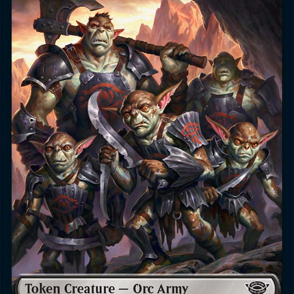 Orc Army (06) // Orc Army (05) Double-Sided Token [The Lord of the Rings: Tales of Middle-Earth Tokens]