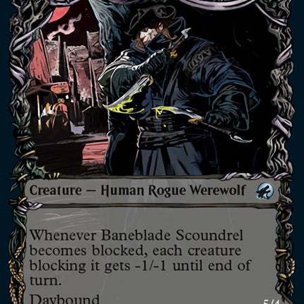 Baneblade Scoundrel // Baneclaw Marauder (Showcase) [Innistrad: Midnight Hunt]