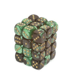 Gemini 36 D6 Black-Green Gold 12mm