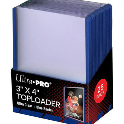 Ultra Pro Blue Border 3x4 Toploaders
