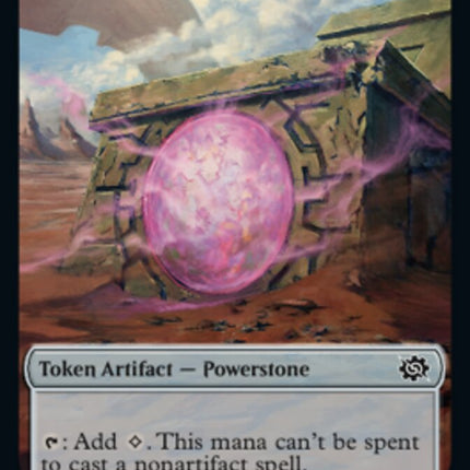 Powerstone // Laserbeak Double-Sided Token [The Brothers' War Tokens]
