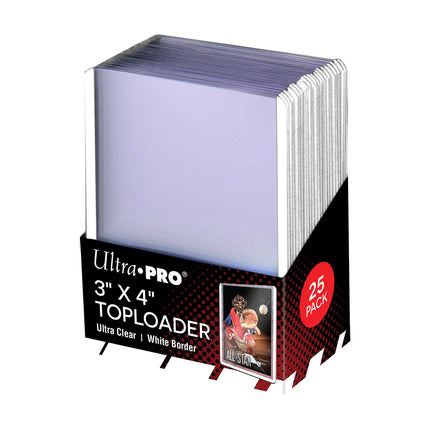 Ultra Pro White Border 3x4 Toploaders