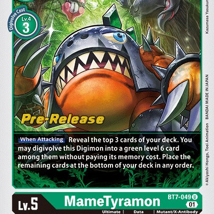 MameTyramon [BT7-049] [Next Adventure Pre-Release Cards]