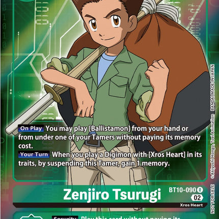 Zenjiro Tsurugi [BT10-090] (Box Topper) [Xros Encounter]