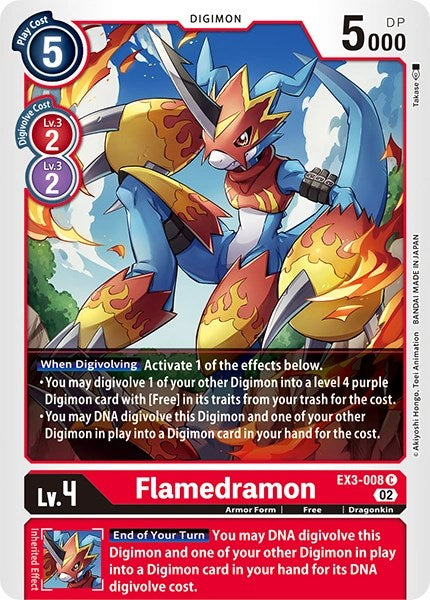 Flamedramon [EX3-008] [Revision Pack Cards] – Dark Fox TCG