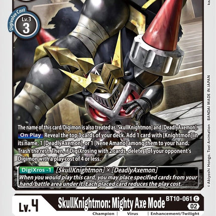 SkullKnightmon: Mighty Axe Mode [BT10-061] [Xros Encounter]