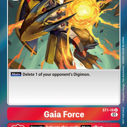 Gaia Force [ST1-16] (ST-11 Special Entry Pack) [Starter Deck: Gaia Red Promos]