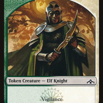 Saproling // Elf Knight Double-sided Token [Guilds of Ravnica Guild Kit Tokens]