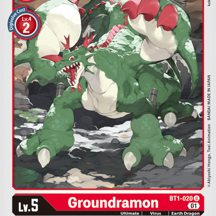 Groundramon [BT1-020] (Alternative Art) [Starter Deck: Gallantmon]