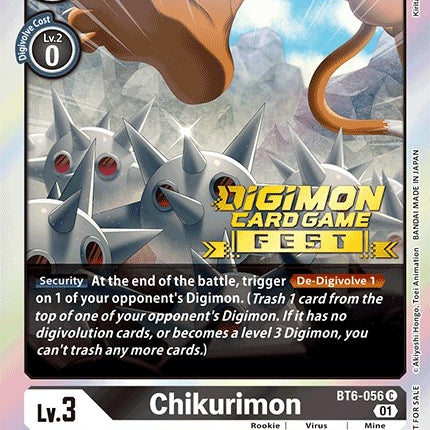 Chikurimon [BT6-056] (Digimon Card Game Fest 2022) [Double Diamond Promos]