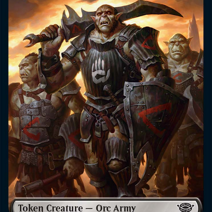 Orc Army (06) // Orc Army (05) Double-Sided Token [The Lord of the Rings: Tales of Middle-Earth Tokens]