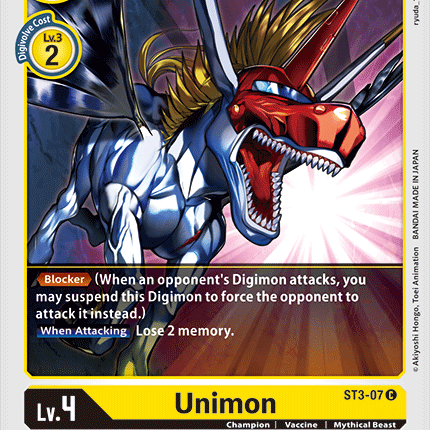 Unimon [ST3-07] [Starter Deck: Heaven's Yellow]