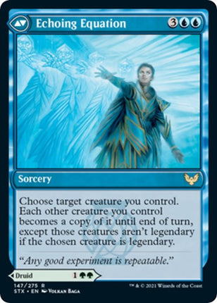 Augmenter Pugilist // Echoing Equation [Strixhaven: School of Mages Promos] Prerelease Foil