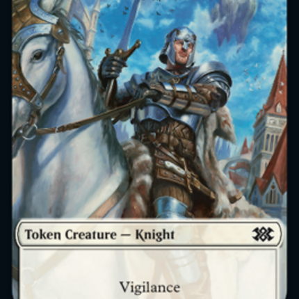 Drake // Knight Double-sided Token [Double Masters 2022 Tokens]