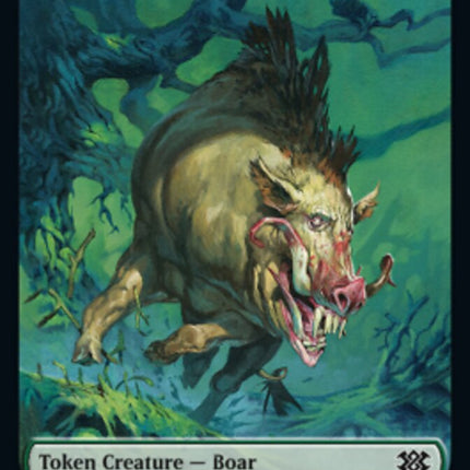 Boar // Monk Double-sided Token [Double Masters 2022 Tokens]