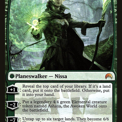 Nissa, Vastwood Seer // Nissa, Sage Animist [Magic Origins Promos] Prerelease Foil