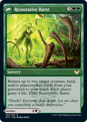 Pestilent Cauldron // Restorative Burst [Strixhaven: School of Mages Promos] Prerelease Foil