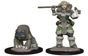 WIZK!DS Wardlings - Girl Druid & Stone Creature