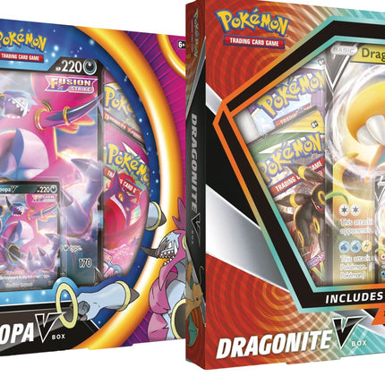 Dragonite V/ Hoopa V Box