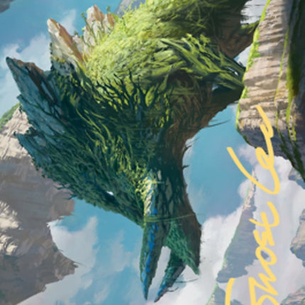 Yasharn, Implacable Earth Art Card (Gold-Stamped Signature) [Zendikar Rising Art Series]