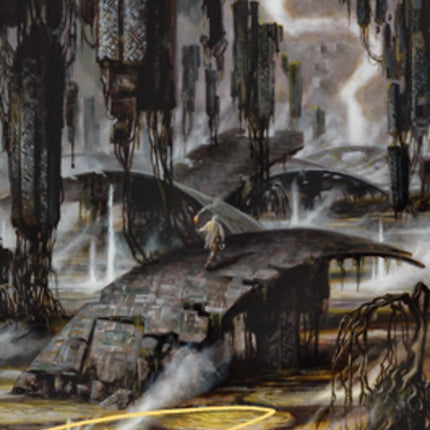 Grimclimb Pathway Art Card (Gold-Stamped Signature) [Zendikar Rising Art Series]