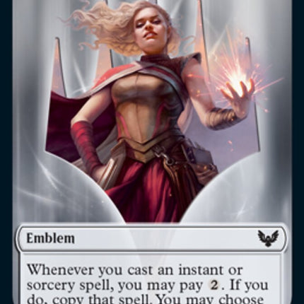 Fractal // Emblem - Rowan, Scholar of Sparks Token [Strixhaven: School of Mages Tokens]