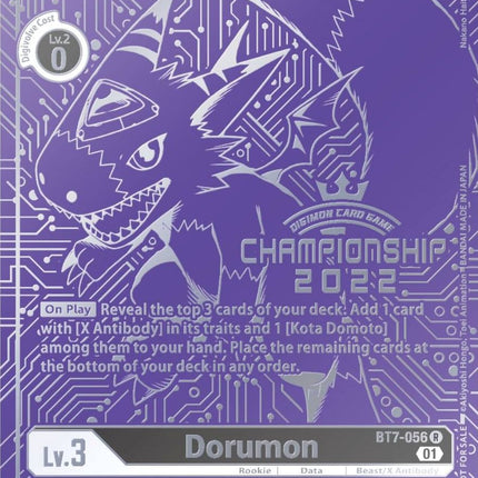 Dorumon [BT7-056] (2022 Championship Finals Top 16) [Next Adventure Promos]