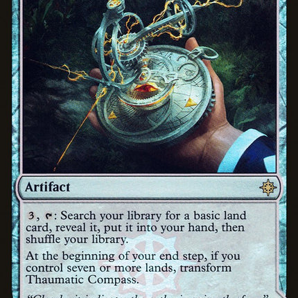 Thaumatic Compass // Spires of Orazca (compasslanddfc) [XLN Treasure Chest] Foil