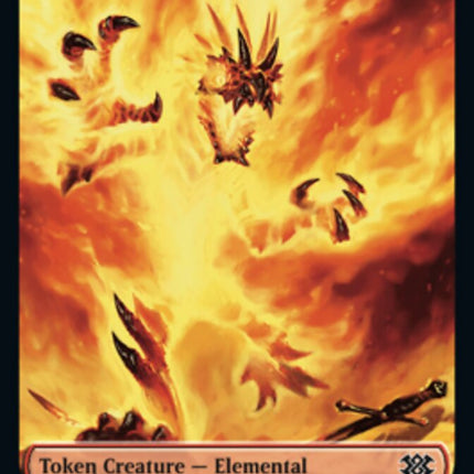 Elemental // Phyrexian Golem Double-sided Token [Double Masters 2022 Tokens]