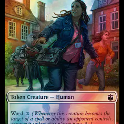 Human (0038) // Mutant Double-Sided Token (Surge Foil) [Doctor Who Tokens]