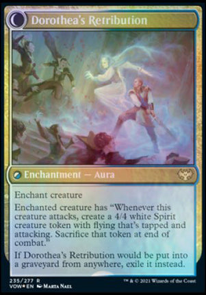 Dorothea, Vengeful Victim // Dorothea's Retribution [Innistrad: Crimson Vow Promos] Prerelease Foil