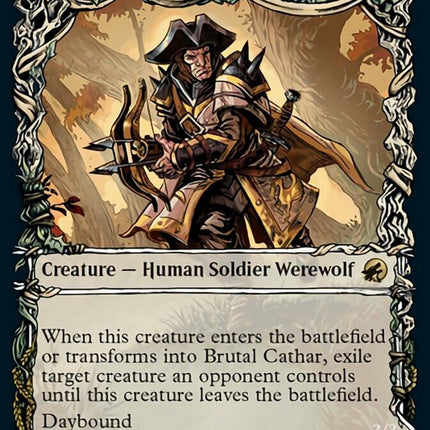 Brutal Cathar // Moonrage Brute (Showcase) [Innistrad: Midnight Hunt]