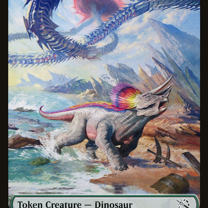 Treasure (20) // Dinosaur Double-Sided Token [March of the Machine Tokens]