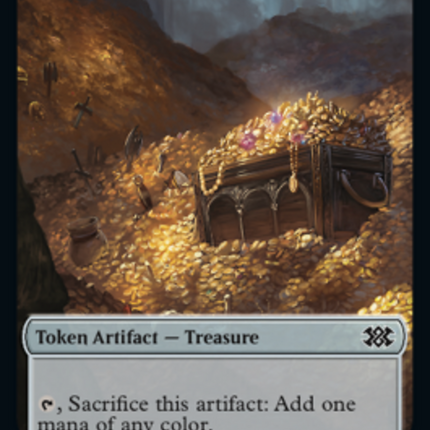 Saproling // Treasure Double-sided Token [Double Masters 2022 Tokens]