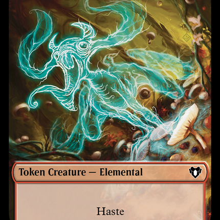 Elemental (0024) // Dwarf Berserker Double-Sided Token [Commander Masters Tokens]