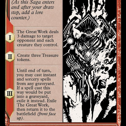 Urabrask // The Great Work (Showcase) (Borderless) [March of the Machine]
