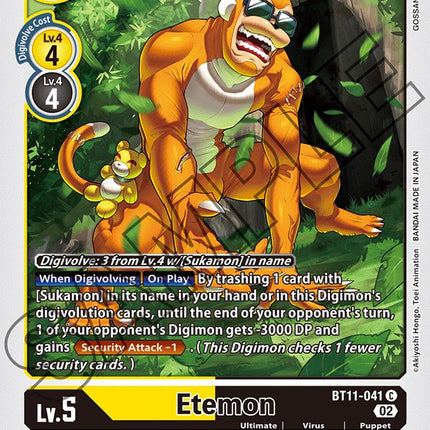Etemon [BT11-041] [Dimensional Phase]